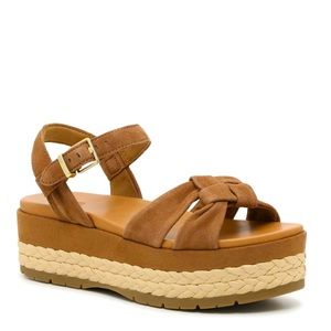 Ugg Australia Neusch Suede Platform Sandals NEW NEVER WORN so 7.5